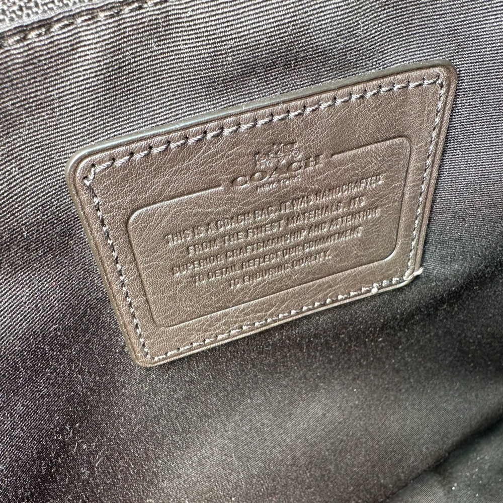 Coach Business Brown Leather Laptop Bag - Picture 5 of 11